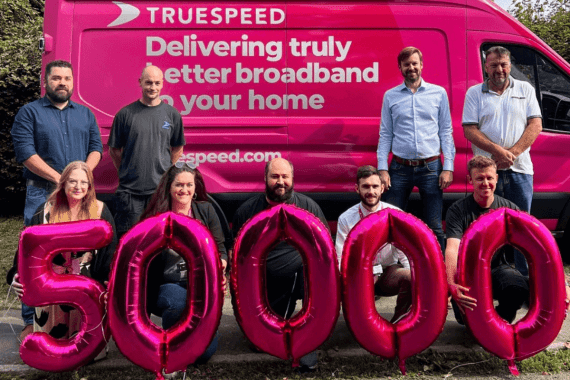 Our broadband continues to grow across the South West. We're delighted to have passed 50,000 properties