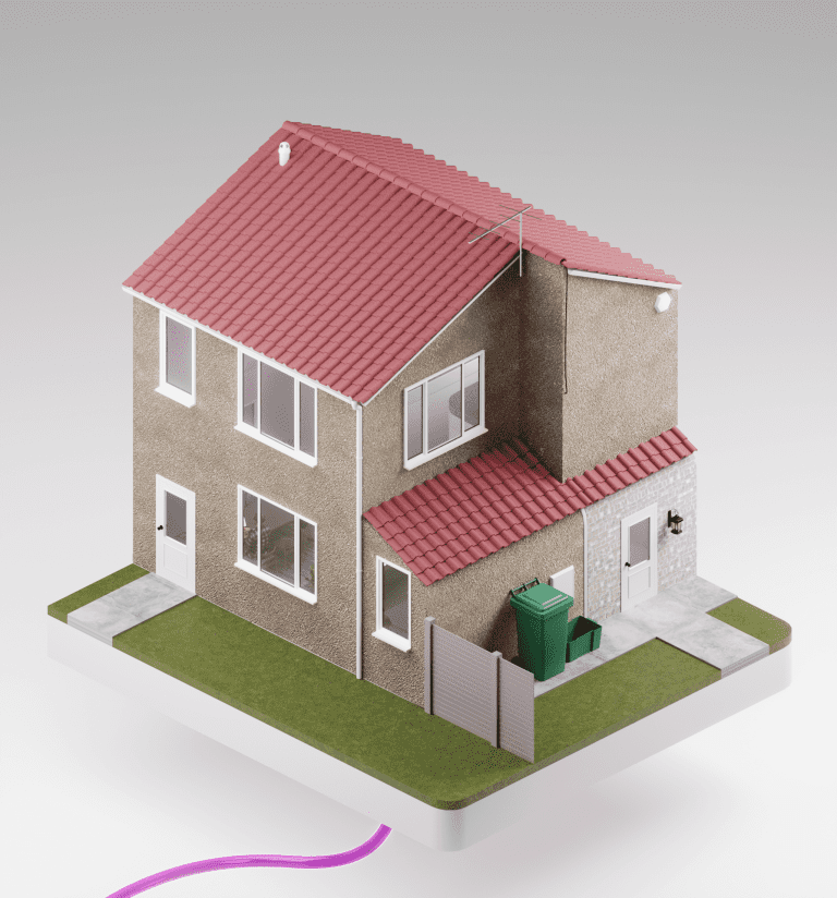 A 2-3 bed home on the Truespeed network